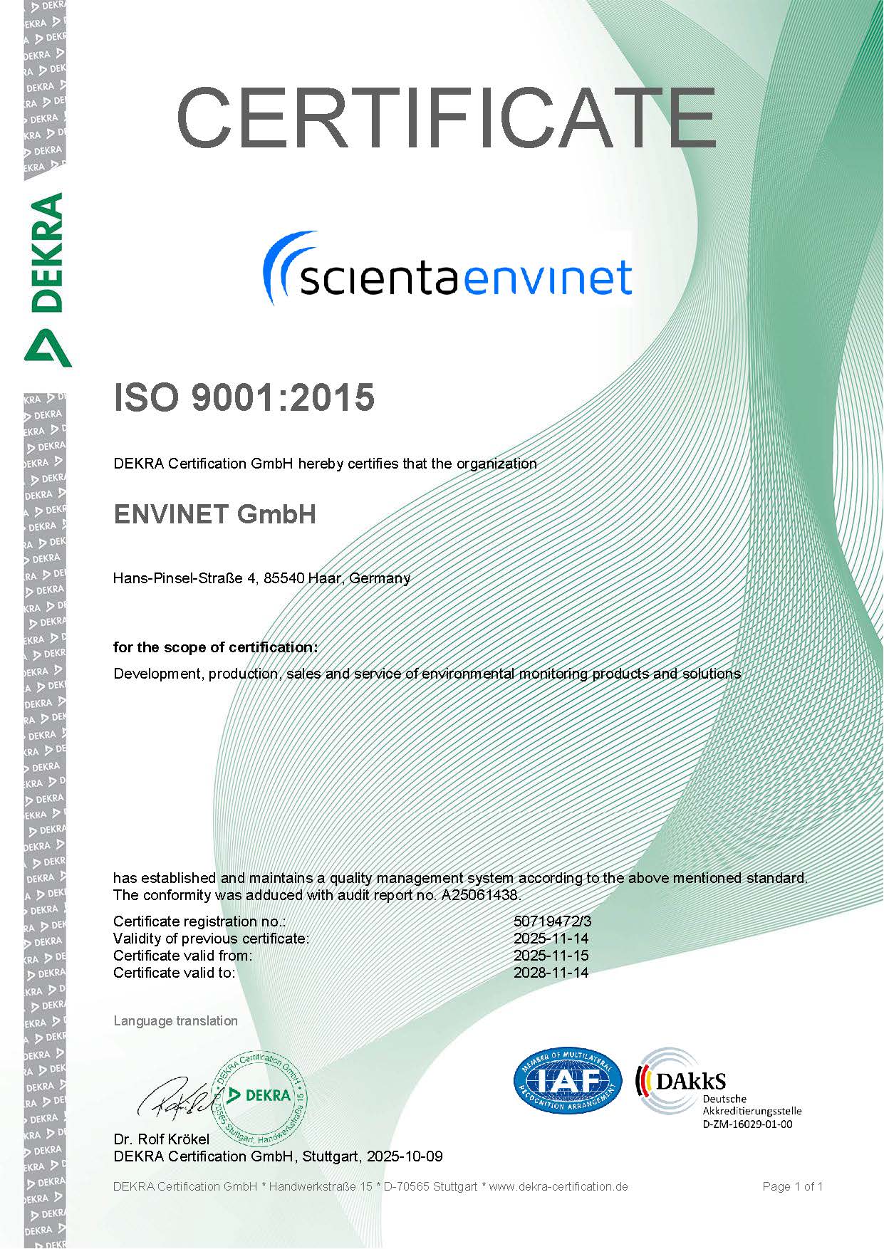 QM Certificate9001 2022